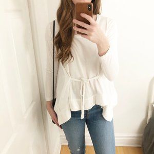 Sandwich_ Cottagecore Tie Waist Parisian Blouse XS